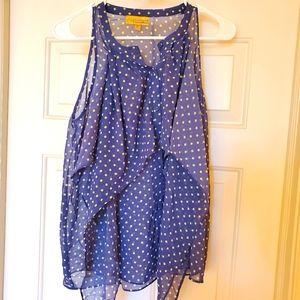 Vera wang sheer tank top